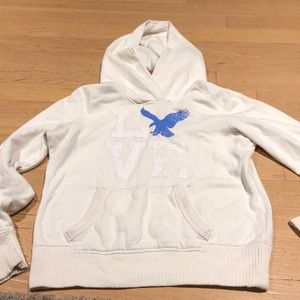 American Eagle LOVE hooded sweatshirt - EUC - Med